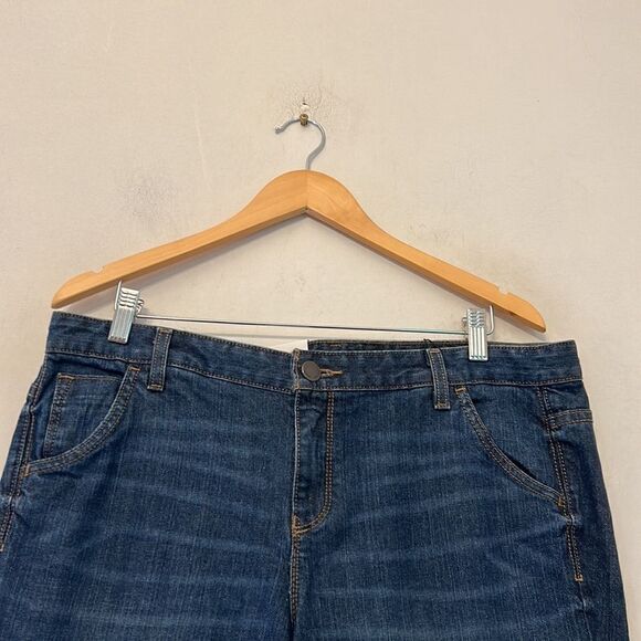 Calvin Klein skinny flare denim jeans Size 16 New - Picture 3 of 12